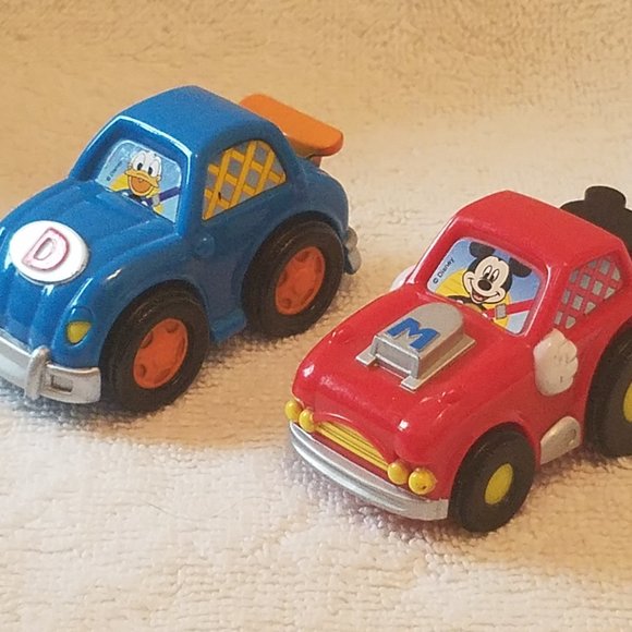Disney Other - Lot of 2 Disney Mickey Mouse & Donald Duck Toy Cars Mattel 2008